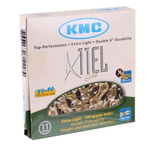 KMC X11EL Extra Light 11sp Chain, Gold – BIKE LOGISTICS
