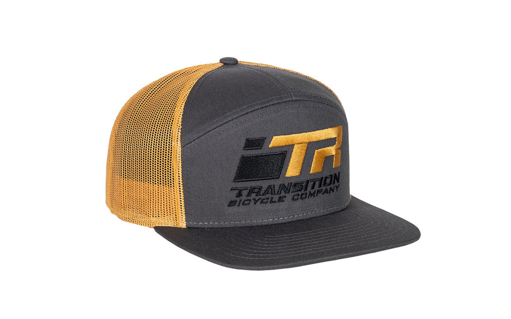 TBC 7 PANEL HAT HOT LAP LOGO (CHARCOAL,GOLD)