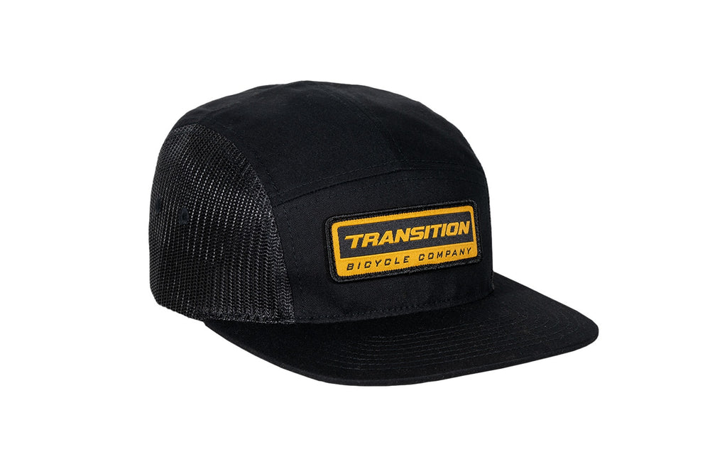 TBC 5 PANEL HAT WIDE LOAD (BLACK,GOLD)