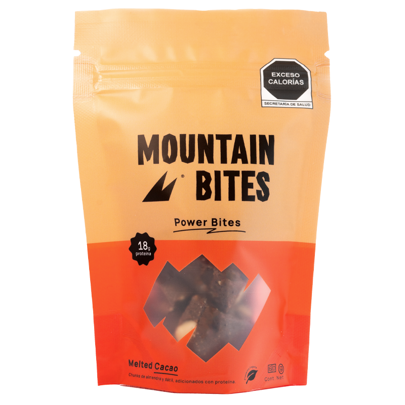 MOUNTAIN BITES POWER BITES MELTED CACAO 60 GR