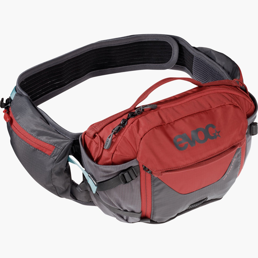 HIP PACK PRO 3 + HYDRATION BLADDER CARBON GREY/CHILI RED
