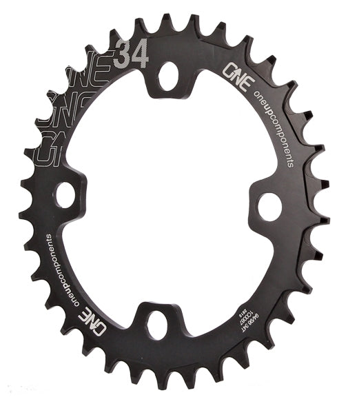 One up 94/96 Round Chainring, 94/96BCD 34T Black