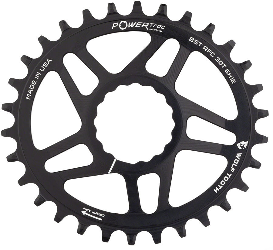 WOLF TOOTH COMPONENTS ELLIPTICAL CINCH BOOST CHAINRING  (HG+) 32 T BLACK