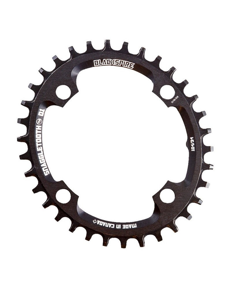 Blackspire Snaggletooth 104BCD Oval NW Chainring, 32T - Black