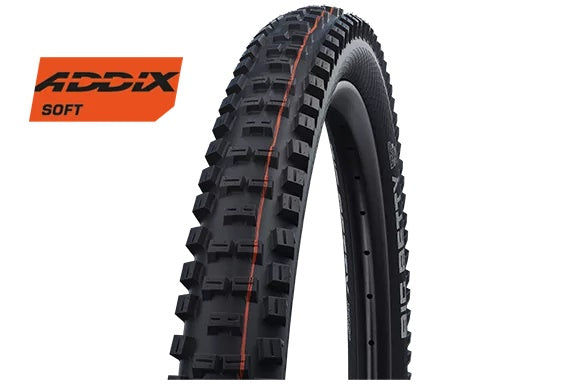 SCHWALBE BIG BETTY SUPER DH TIRE 27.5 X 2.4 A-ULRA SOFT