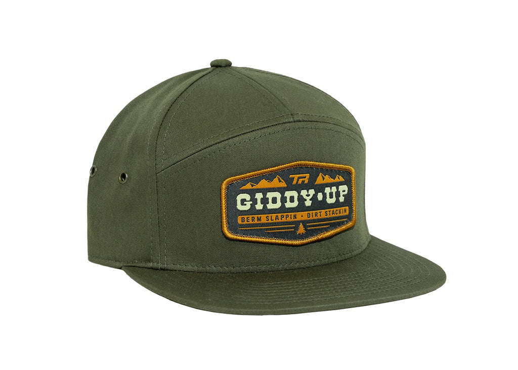 TBC - 7 PANEL HAT: GIDDY UP (GREEN)