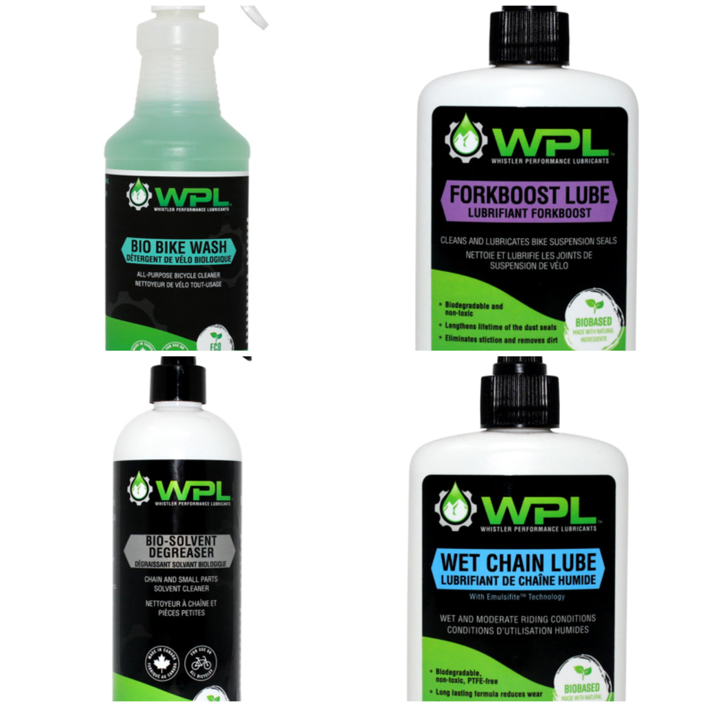 FULL KIT WPL (Bio Wash, Forkboost, Bio Solvet Degreaser, wet y/o dry lube)